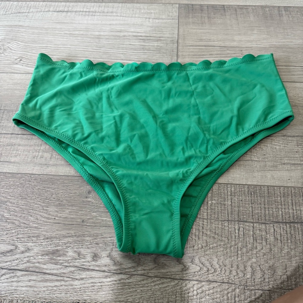 RHODE x Target Vibrant Green Scalloped Swimwear